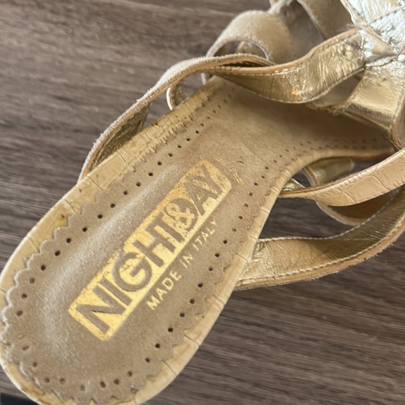 VERA GOMMA NIGHT&DAY LEATHE SUEDE WOMEN SANDALS IN BIEGE IN SIZE 40 eu - Picture 10 of 10